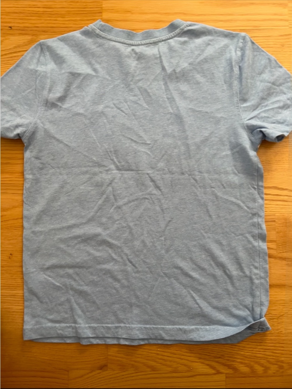 U.S. Polo Assn. Light Blue Short Sleeve Striped Pocket Tee with Yellow Logo - Picture 3 of 3